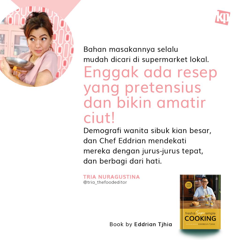 testimoni artis buku fresh cooking & super simple cooking